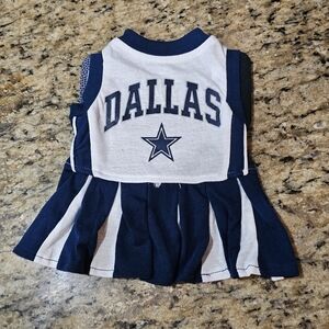 NFL Dallas Cowboy Cheerleader Pets First Dress for Small Dog